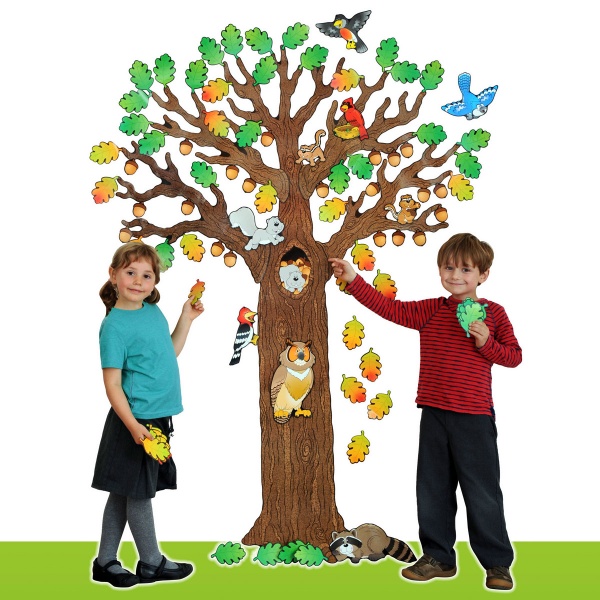 Big Tree with Animals Bulletin Board Set